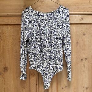 Free People Intimately Floral Bodysuit Size S